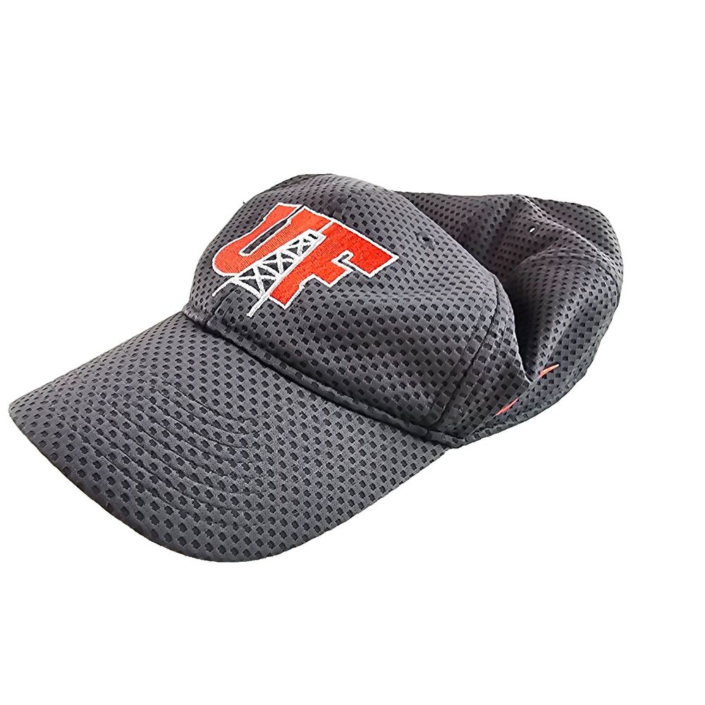 University of Findlay Oilers Nike Hat Gray Orange Football Mesh Adjustable Cap